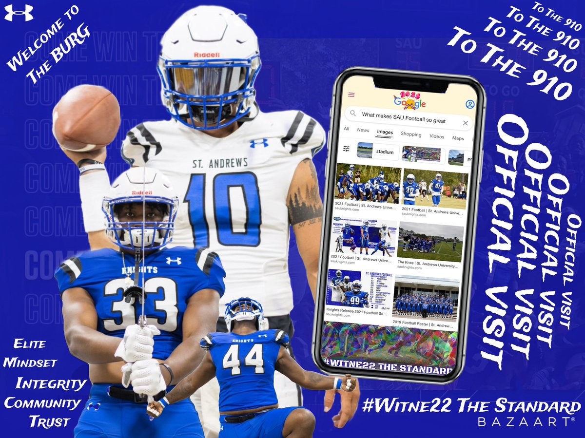 HunterWalle's tweet photo. Super excited to be in Laurinburg, NC  this friday on an official visit to @StAndrewsFB!! Can’t wait to experience the atmosphere and meet everyone!! #witne22thestandard @thetruAK https://t.co/D3FLgiV9HQ