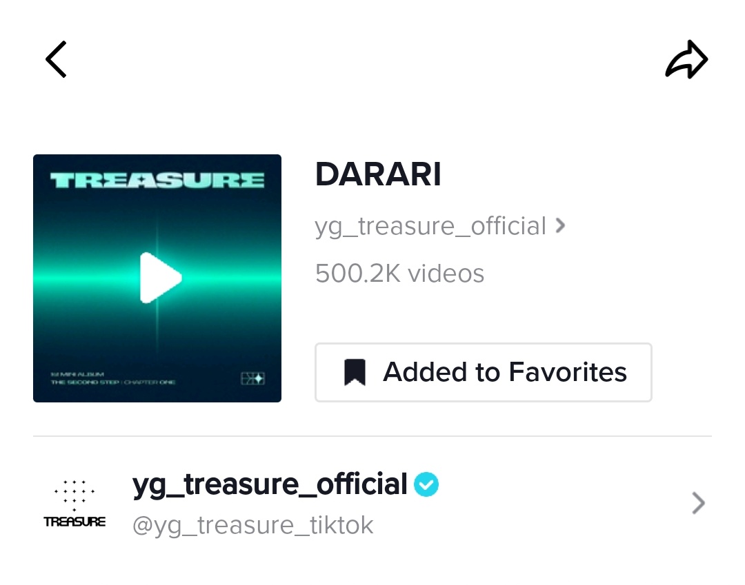 "DARARI" official audio has now been used in over 500,000 videos on TikTok.

#TREASURE_DARARI
#TREASURE #DARARI
<a href="/treasuremembers/">TREASURE</a>