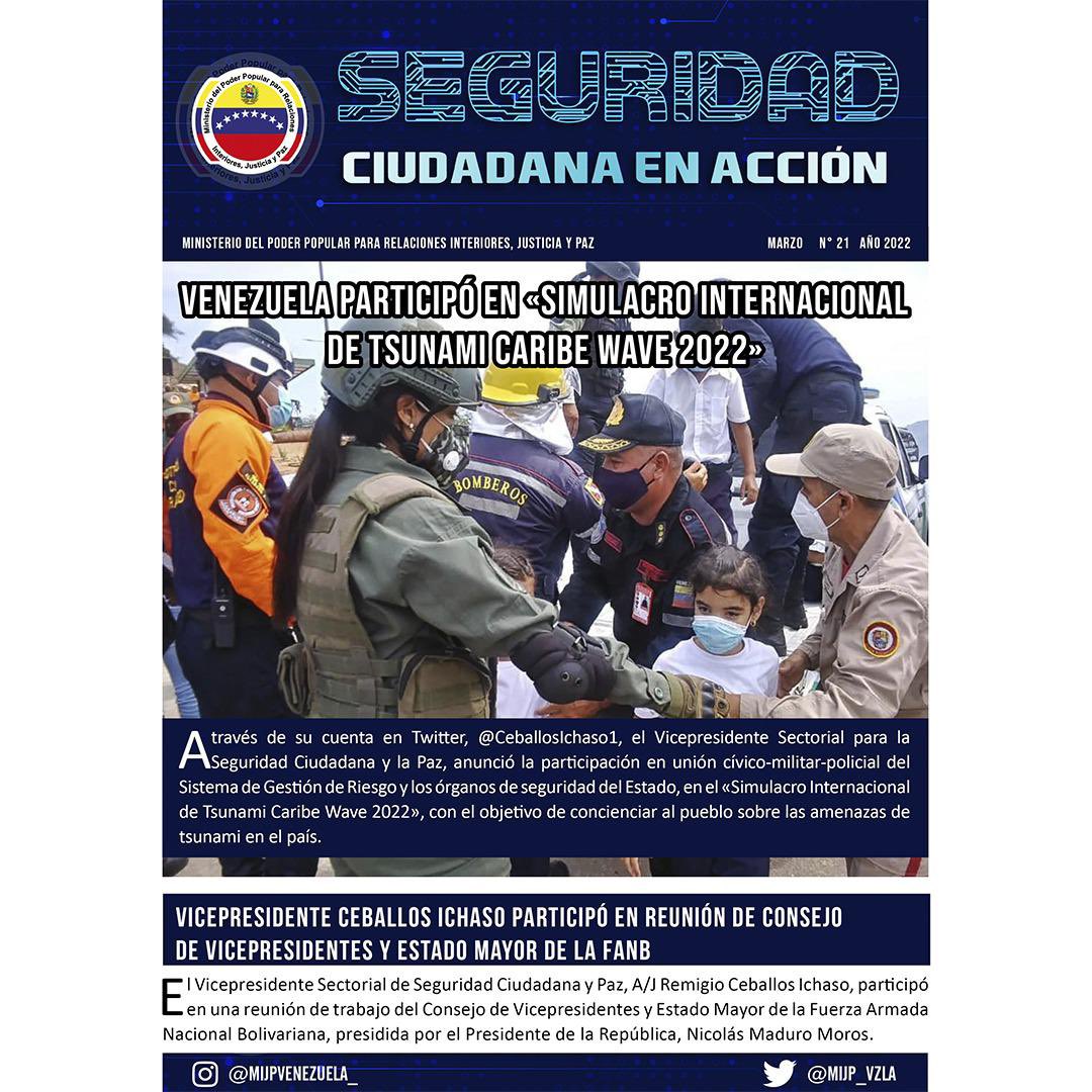 CeballosIchaso1's tweet photo. #14Mar| Vamos hacia el fortalecimiento integral de nuestros cuerpos de seguridad ciudadana y el Sistema de Gestión de Riesgo, avanzando en formación, dotación y desarrollo científico-tecnológico con la Gran Misión Cuadrantes de Paz, 3R.Nets ordenadas por el CJ @NicolasMaduro. https://t.co/J2QMuP1gK7