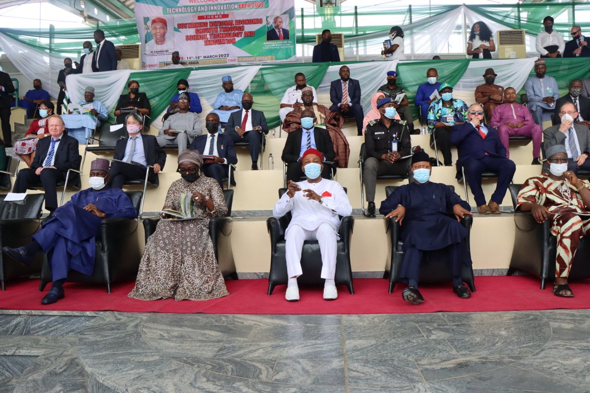 nabdanig's tweet photo. Photo Speaks: Day 1 of the Technology and Innovation EXPO 2022 organised by the Federal Ministry of Science, Technology and Innovation. Monday, March 14 - Friday, March 18, 2022.
Theme: Sustaining National Economic Growth Through Science, Technology and Innovation. https://t.co/ZNq3LEvgkh