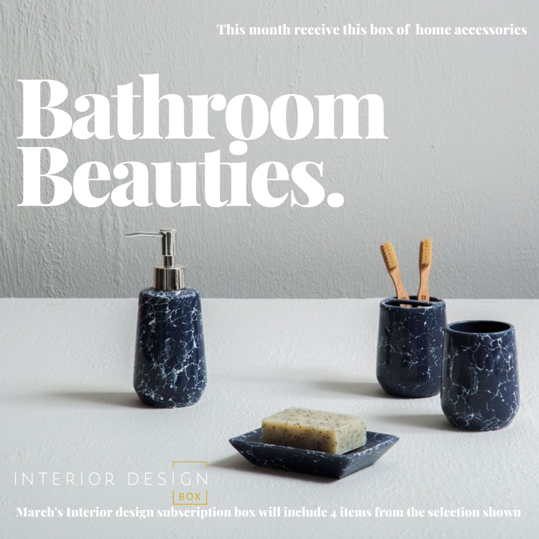 BATHROOM BEAUTIES
Shop online now
interiordesignbox.co.uk  #myhmhome #myhousethismonth #hyggehome #mothersday #interiorsfollowers #caringtoshareyourbusiness #subscriptionbox #interiors4all #dailydecordetail  #myinteriorstyletoday #homedecorsubscriptionbox #brighthomedecor #my