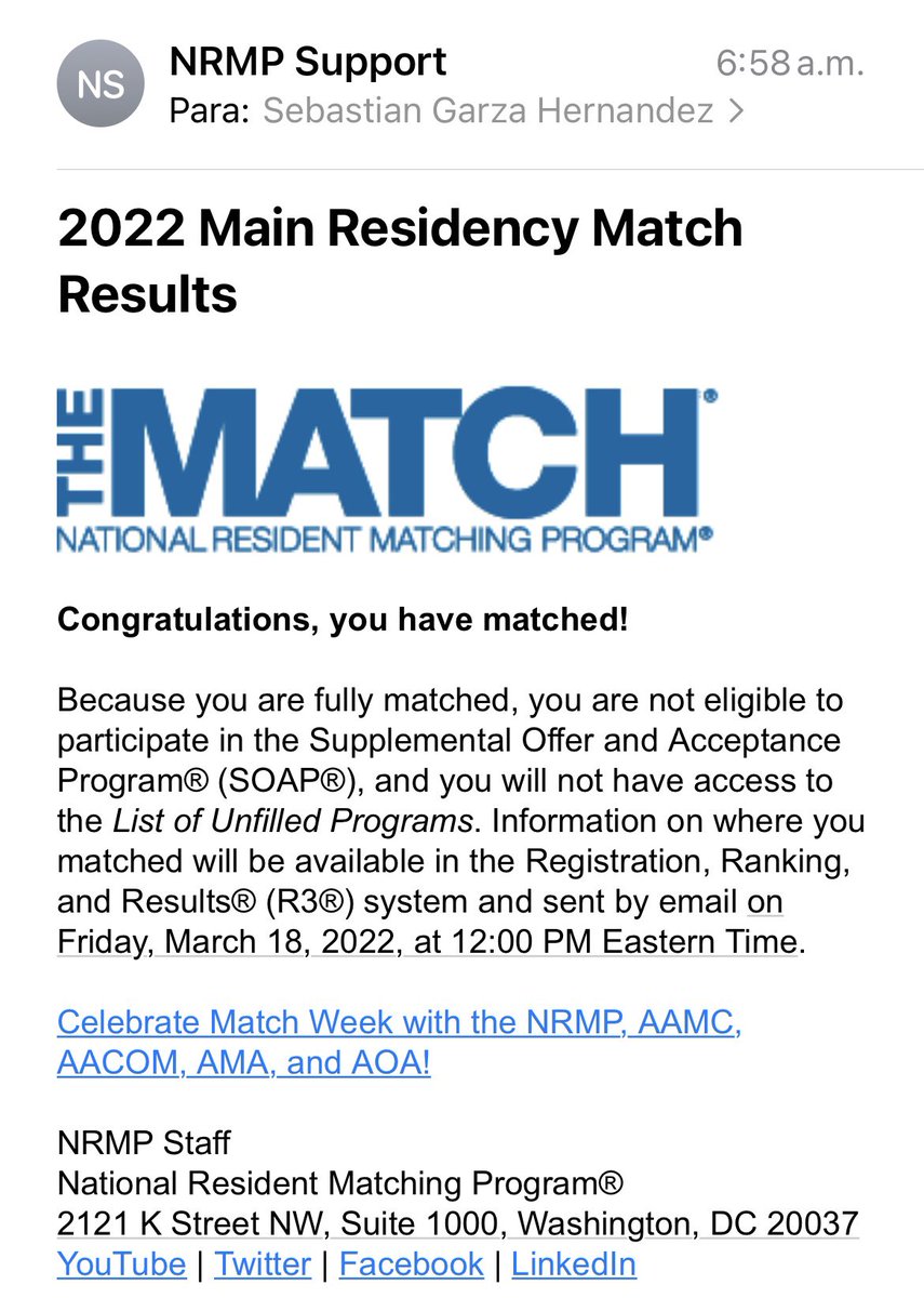 I’m going to be a neurologist!!!!!!!! 🤯
I MATCHED! #Match2022 #NMatch2022