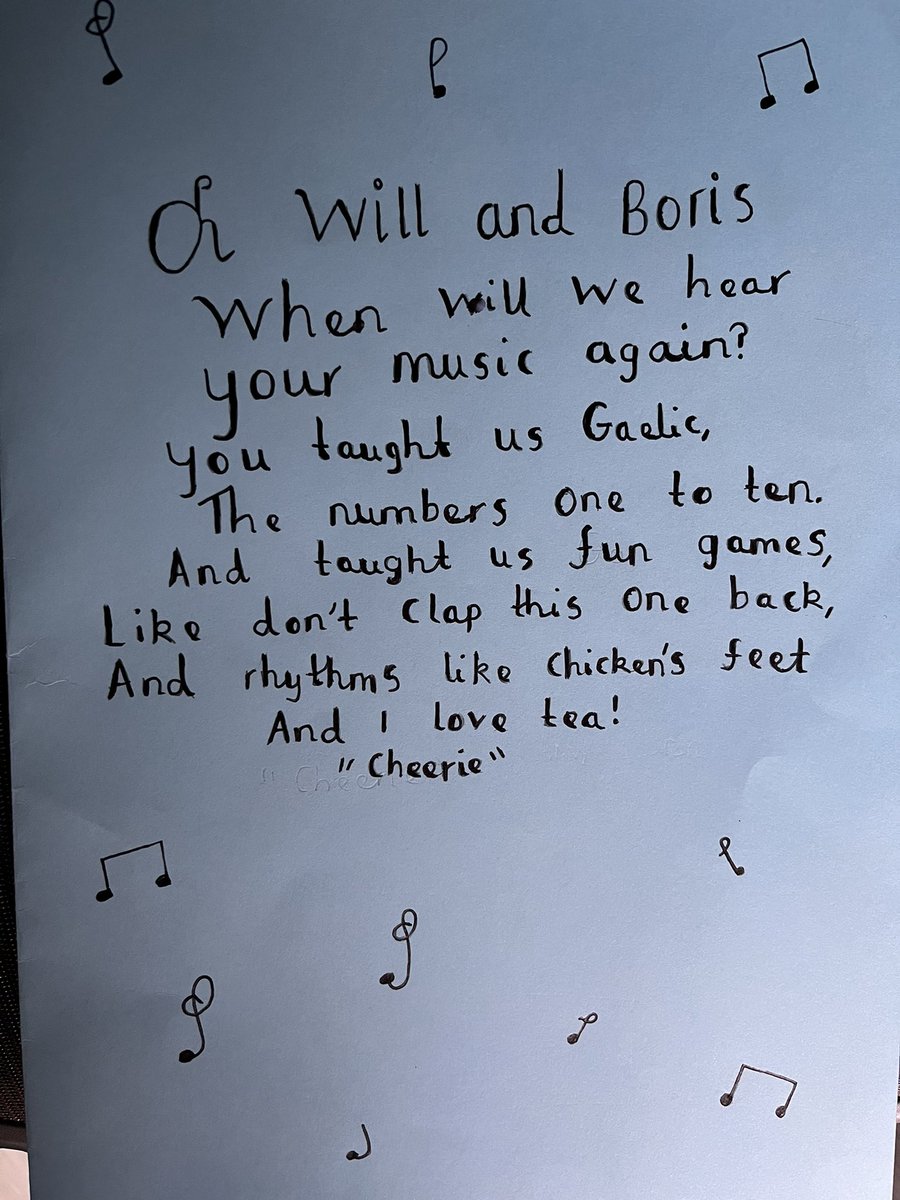 Another fantastic Scottish music project finished at two fab schools.

 A highlight was receiving this specially written song to the Flower of Scotland 
Thanks to <a href="/LiffPS/">Liff Primary</a> <a href="/MurroesP/">Murroes PS</a> <a href="/AngusYouthMusic/">Angus Youth Music</a> <a href="/AngusYouthMusic/">Angus Youth Music</a> #music #scottishmusic 🪗🏴󠁧󠁢󠁳󠁣󠁴󠁿🎻