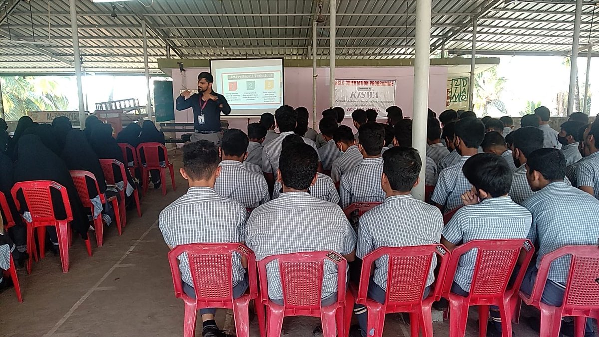 AccessKar's tweet photo. Access India Karnataka Chapter in association with krishnapura Islamic social welfare service jointly conducted student SSLC student orientation program in AL Badriya school Krisbnapura. Mr.Mazin trainer of Access india interacted. Mr.khader were present at the moment. https://t.co/vIDMajxyOJ