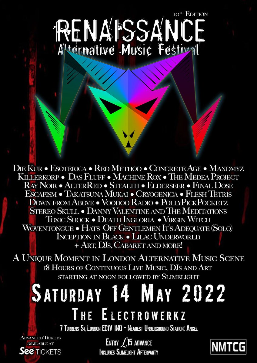 MusicTrespass's tweet photo. #Renaissance #Alternative #Music #Festival Announcement: A great line-up has just been announced for this year's event with #DieKur / #eSoterica / #RedMethod and many more... 

You can buy tickets from the following link: https://t.co/V8wKR7Ms6d 
@esoband @redmethodband1 #Metal https://t.co/rUzeCFQb0A