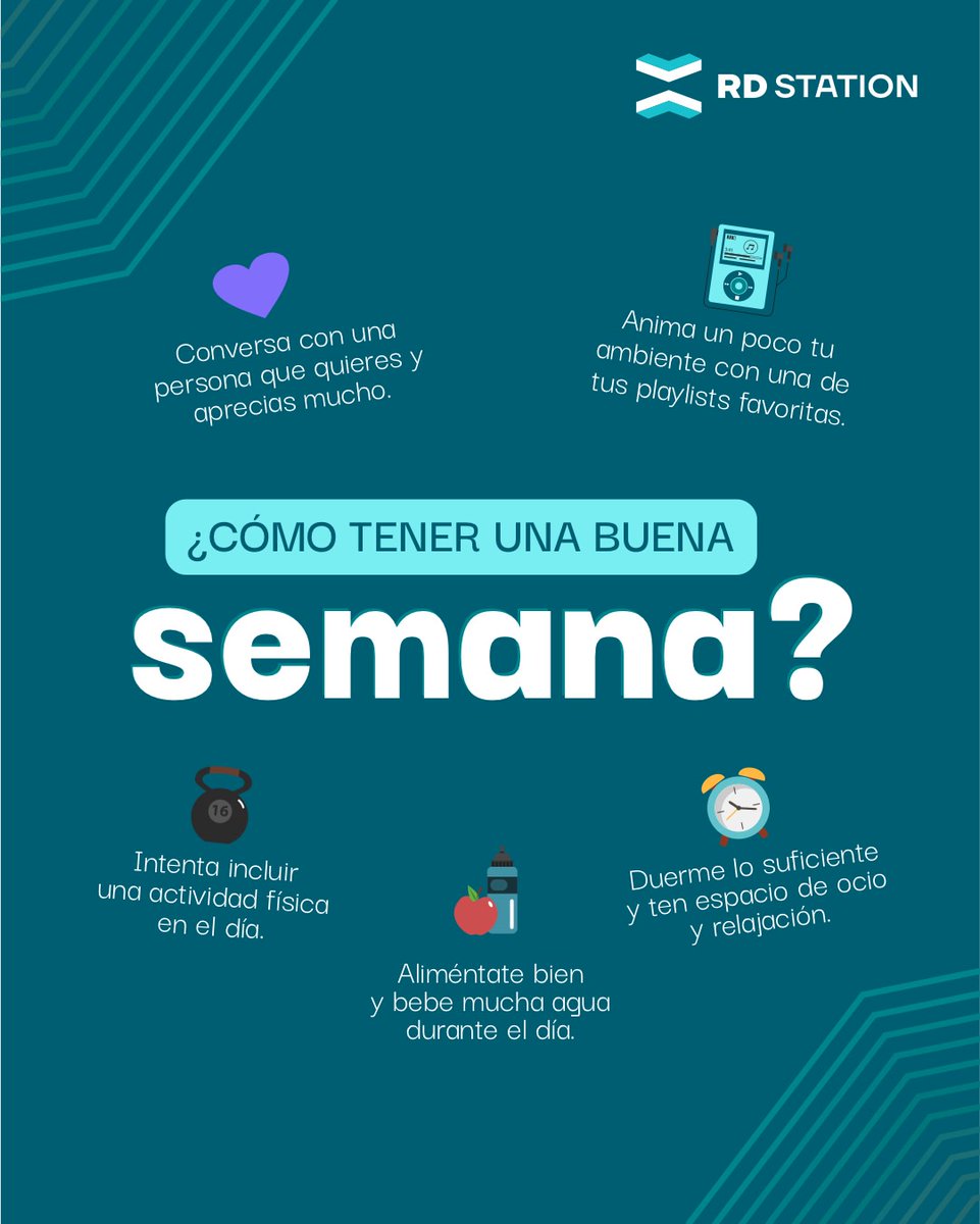 Pequeños detalles que marcan la diferencia en tus semanas. 🥰

Aveces es necesario hacer una pausa y fortalecer hábitos y acciones que son d...
#productividad #motivación #marketing #semanaefectiva #rdstationmarketing #inboundmarketing #marketingdigital #amorpropio #saludmental