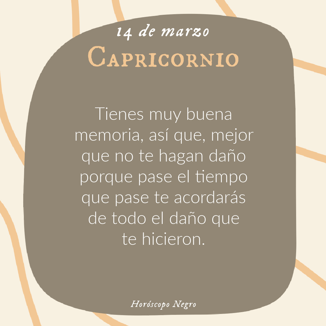 ✨♑✨ #capricornio #horoscoponegro