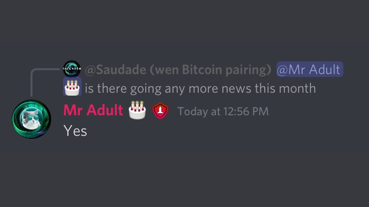 SafemoonWarrior's tweet photo. #SAFEMOON 
Q: Is there going any more news this month?
MR ADULT: Yes. https://t.co/HtbT7SYdE6