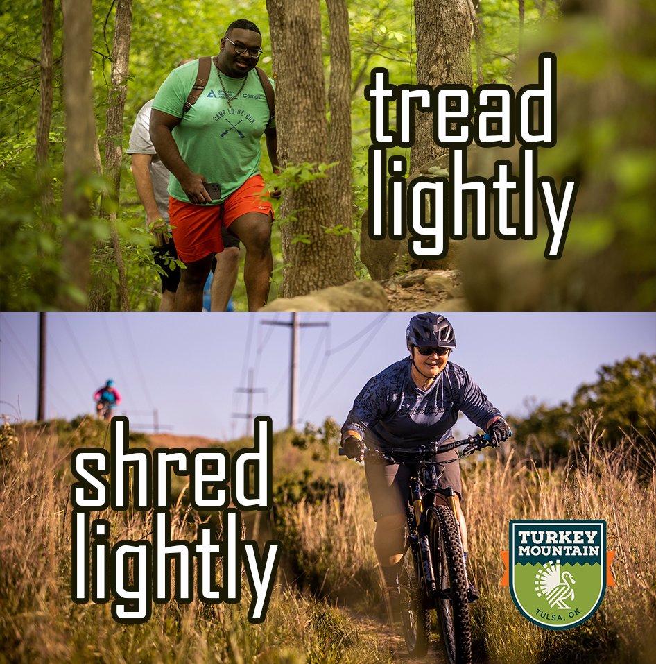 TurkeyMTN's tweet photo. It takes a village to create, enhance, and protect great trail. Millions of dollars in private and public funding have been invested in the trails at Turkey Mountain and it's your turn to help out by respecting this work. Do not use muddy trails. #keepturkeywild #turkeymountain https://t.co/gtvCUAi2xA