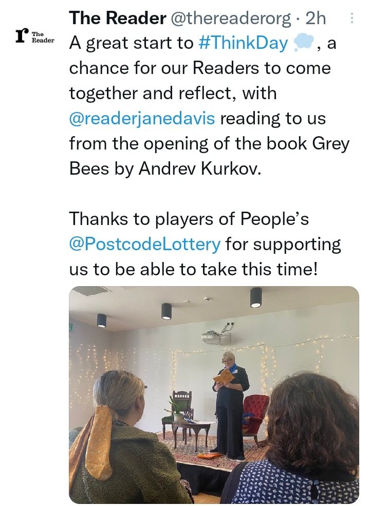 madeline_proust's tweet photo. #ThinkDay with @thereaderorg... https://t.co/RtLSwZQWo7