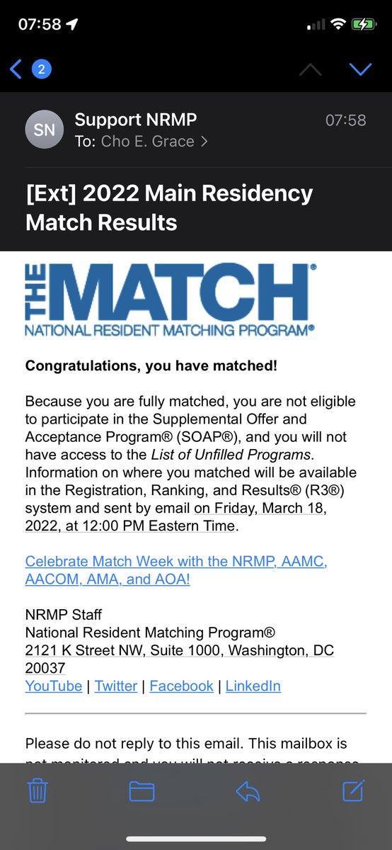 psychxlingx_MD's tweet image. I matched! Grateful and relieved. Thanks to everyone who supported this journey, especially this past year, and congratulations to my future colleagues! #Match2022

Also, courage and strength to those entering #SOAP2022. I have been where you are. May you find your place. 🖤
