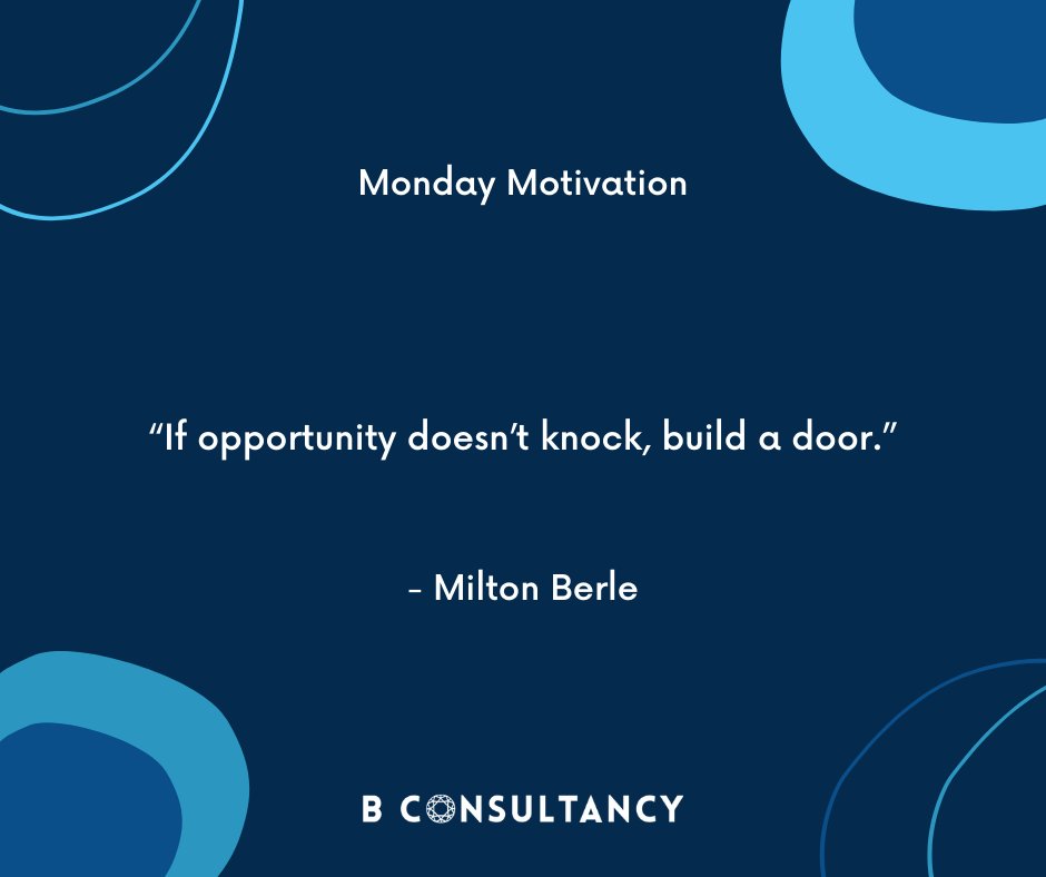 #MondayMotivation "If opportunity doesn't knock, build a door" - Milton Berle

Click the link in the bio to find out more!

bconsultancy.co.uk

#business #entrepreneur #motivation #success #marketing #money #love #smallbusiness #entrepreneurship #businessowner #bconsultancy