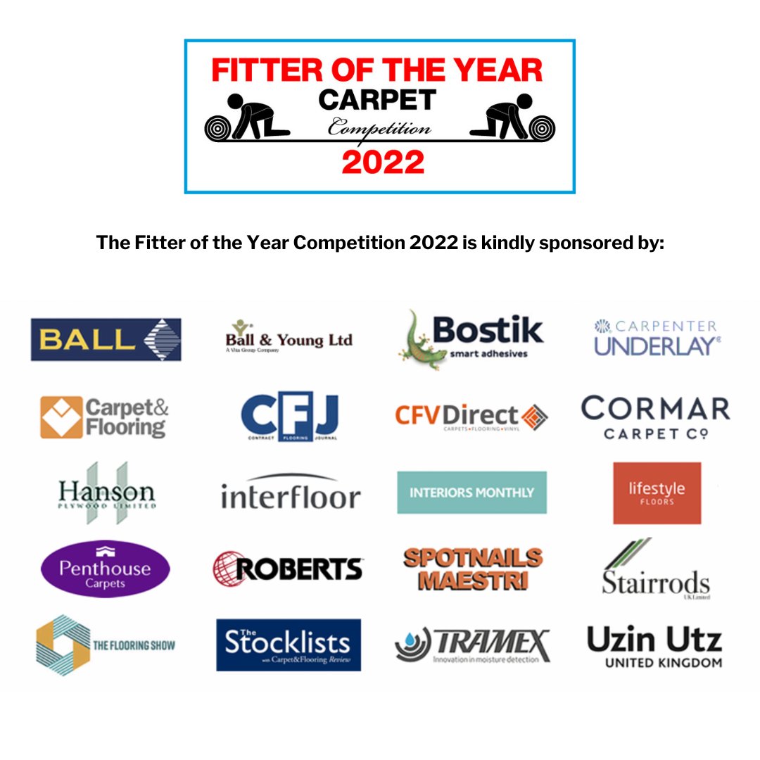 Our thanks go out to all sponsors of this year’s Fitter of the Year Carpet Competition. Without their support the competition would not be possible. Thank you! nicfltd.org.uk/FOTY-Competiti… #NICF #FOTY2022 #FOTYCompetition #Flooring #Carpet