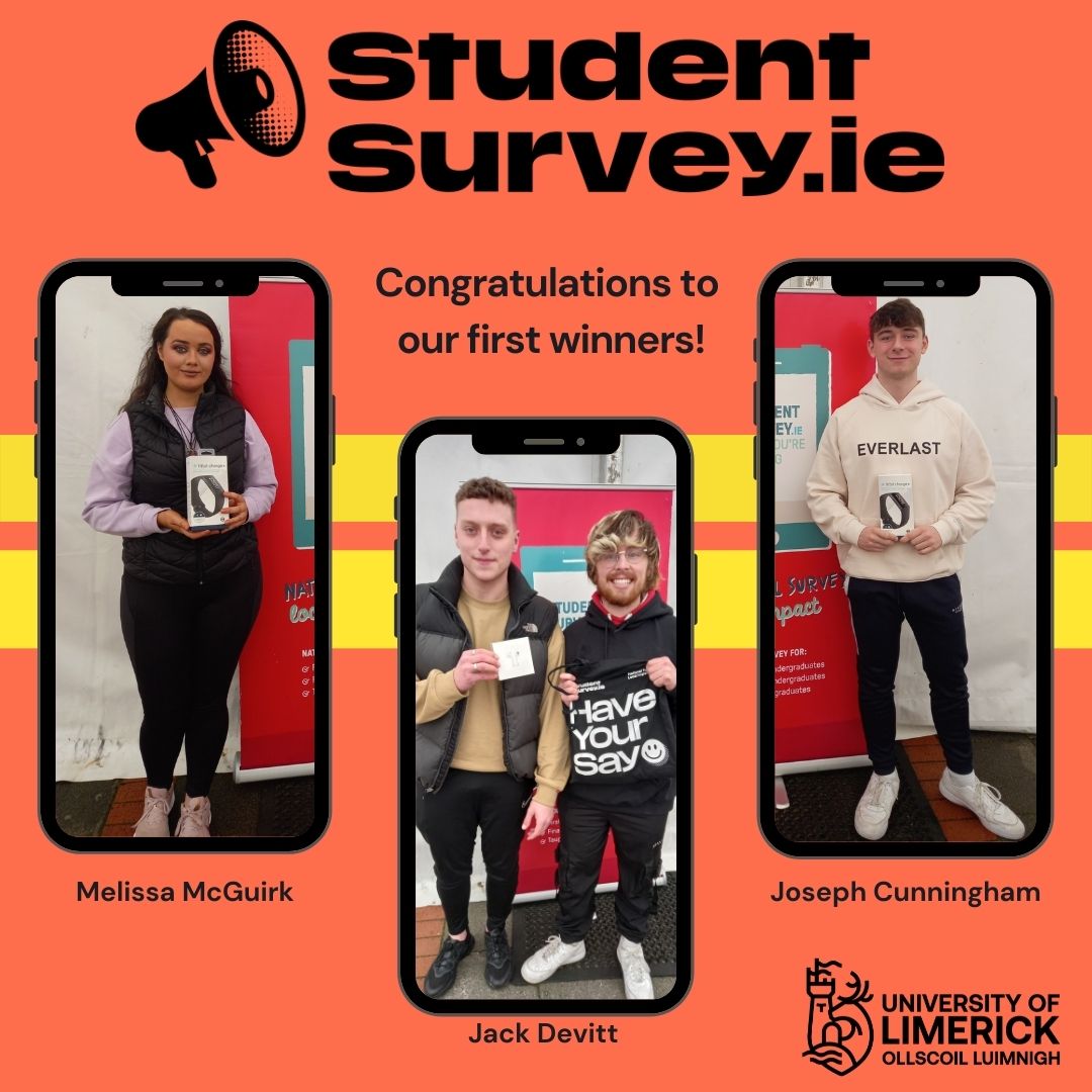 These are some of our winners of last week's draw; they only needed to complete the studentsurvey. ie. Jack, one of our winners says: “Simple but informative survey to help improve student learning and engagement.'  You are still on time to be one of the lucky ones!