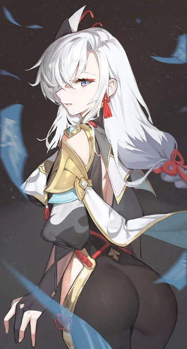 #ホワイトデーは銀髪白髪を愛でる日 
뭐 흰머리면 다 되는거..?😀 