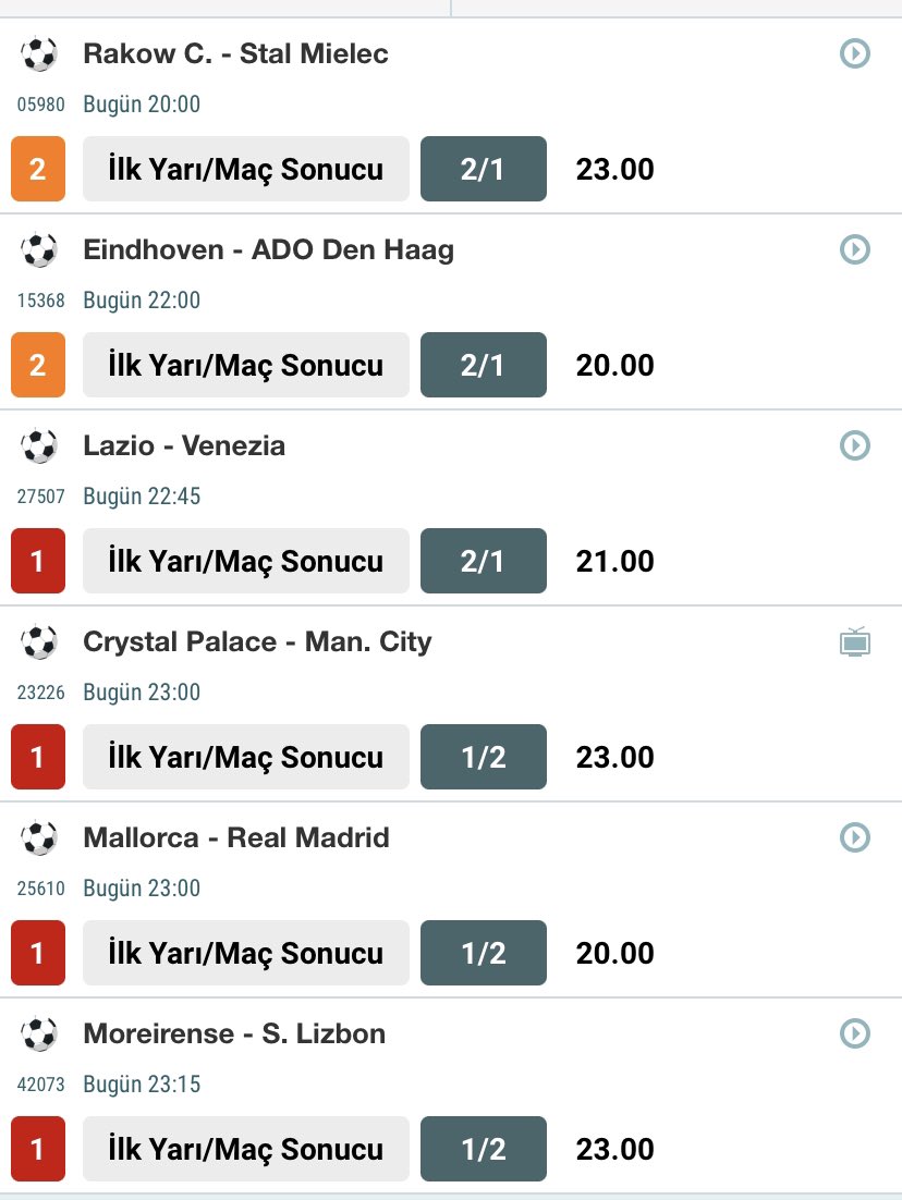 Pazartesi gününe özel sistem kuponum

Bol şanslar🔥