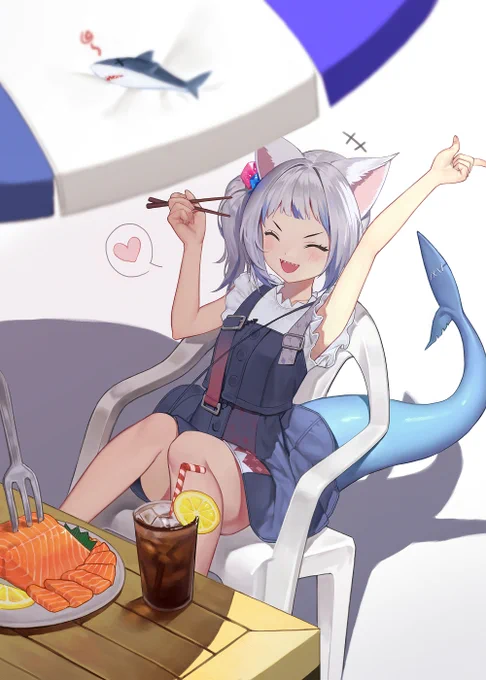 #ホワイトデーは銀髪白髪を愛でる日 
뭐 흰머리면 다 되는거..?😀 