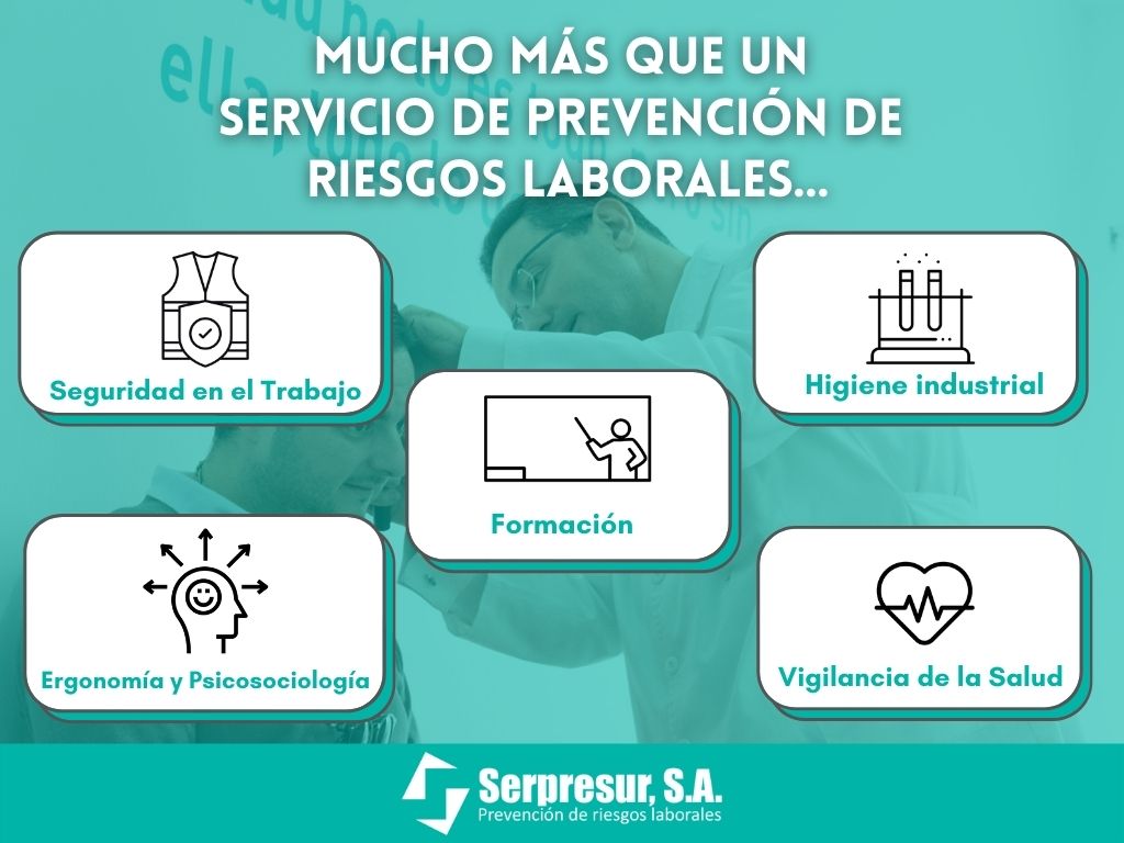 ⚠¡Pst! En Serpresur, ayudamos a nuestros clientes poniendo a su disposición todos nuestros servicios de #prevenciónderiesgoslaborales:
📞 Contacta sin compromiso: 695 186 357

#prl #vigilanciadelasalud #higieneindustrial #ergonomia #psicosociologia #rrhh #riesgoslaborales