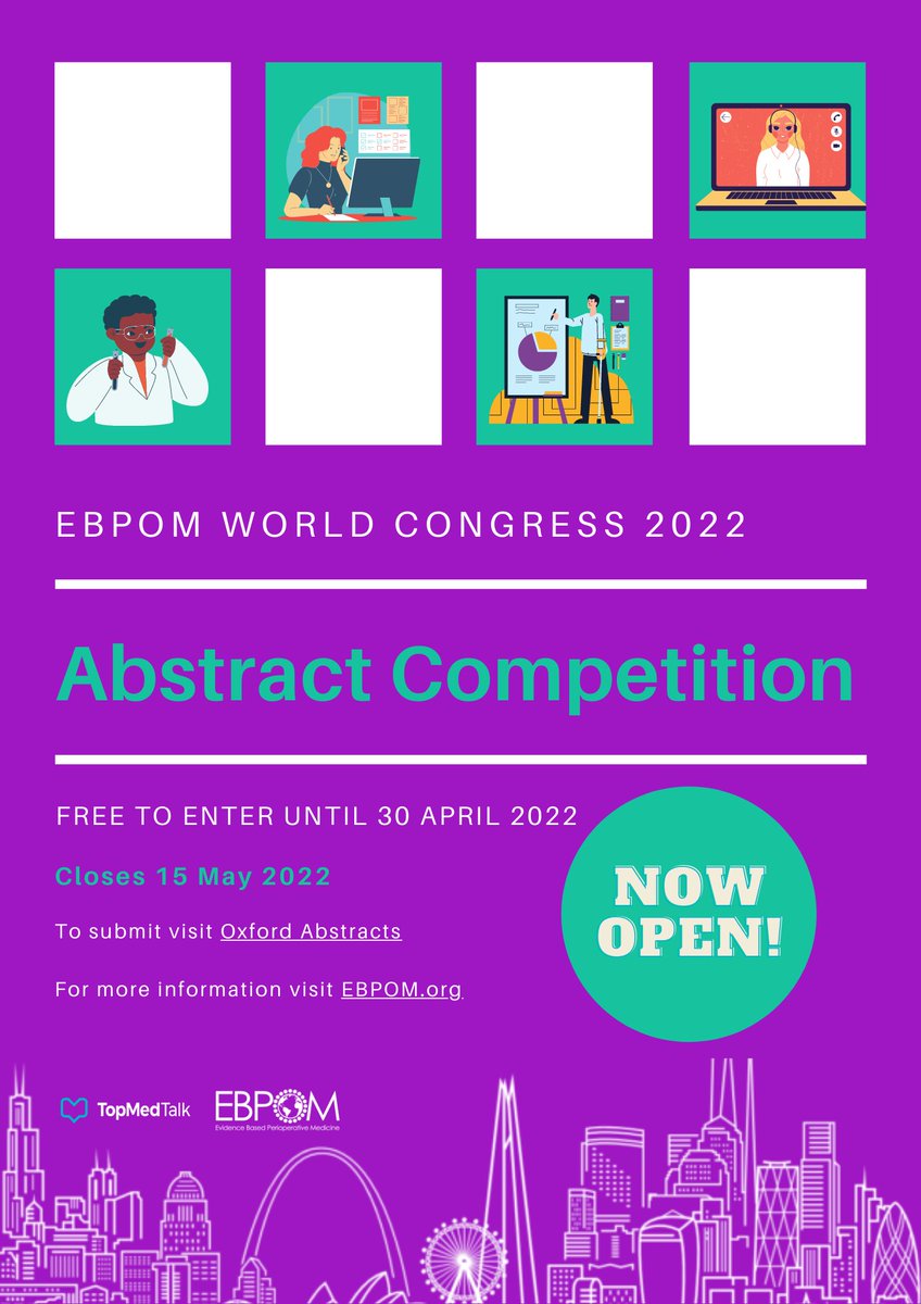 EBPOM's tweet photo. EBPOM World Congress 2022 Abstract Competition - OPEN NOW! - https://t.co/dTvjianXCh https://t.co/whiMIZIydz