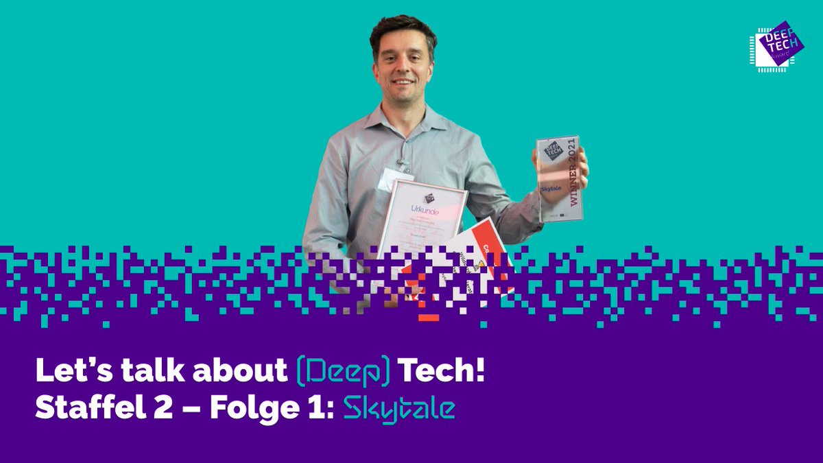 deeptechberlin's tweet photo. Unsere 2. Podcast-Staffel ist da! 🎉 In 5 brandneuen Folgen sprechen wir mit Gewinner:innen des #DeepTechAward21 und mit Expert:innen aus der Berliner #DeepTech Szene. Den Anfang macht Enrico @Skytale. Jetzt anhören 🎧 👉 https://t.co/OUzLxuw49X
@knnktv #DeepTechBerlin https://t.co/3BX7bBHJ3R