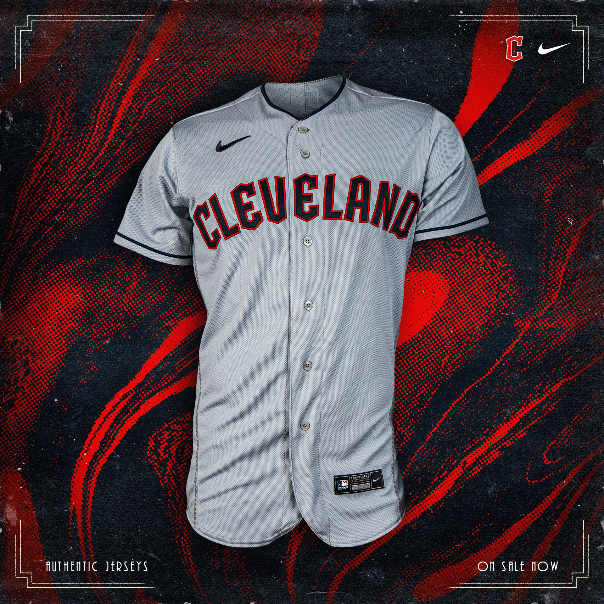 Cleveland Guardians on X: Authentic jerseys are now for sale in the Team  Store! Be sure to bring a towel to wipe the sweat off your brow. 🥵   / X
