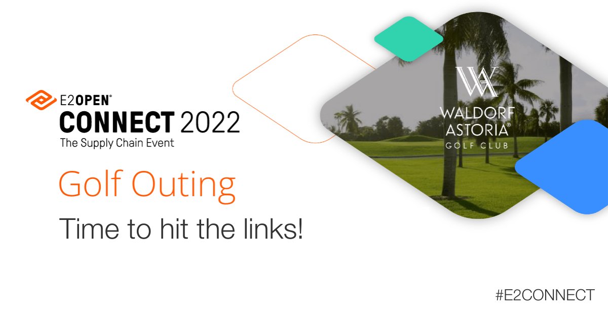 e2openchannel's tweet photo. We are excited to welcome our #E2CONNECT golfers to the course this afternoon. https://t.co/PWPcMjpXlp