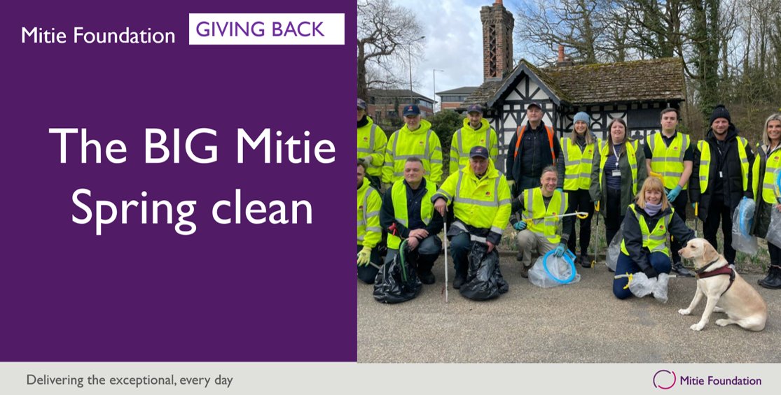 mitiefoundation's tweet photo. The BIG Mitie Spring clean campaign enters week 3 and seeโs us carrying out events in 28 different towns and cities this week.
Thanks to everyone taking part. Fingers crossed the sun keep shinning for you!
#BigMitieSpringClean | #PutItInTheBin | #GivingBack https://t.co/rAMZr3GQPw