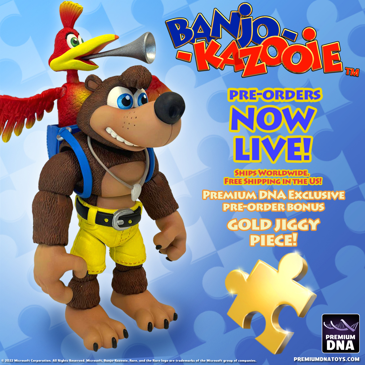 Banjo-Kazooie Banjo and Kazooie Action Figure 2-Pack