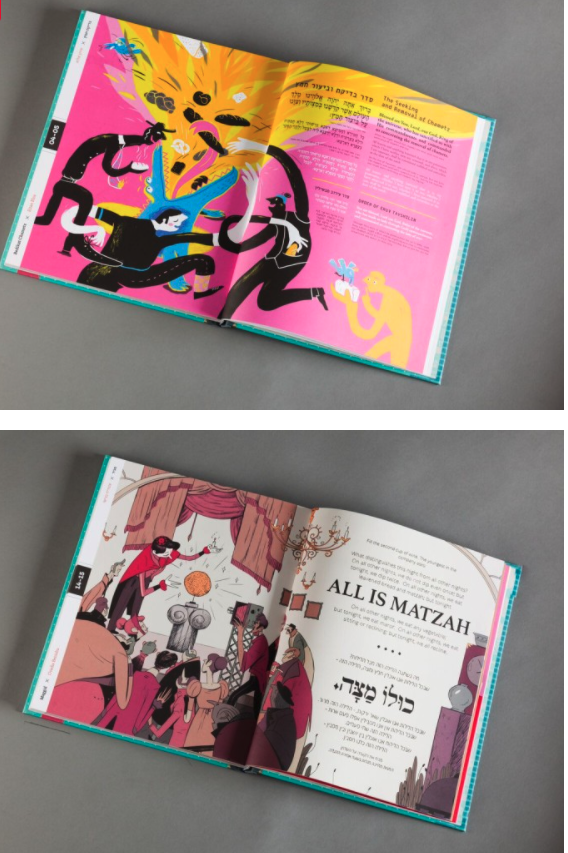 LeoBaeckCollege's tweet photo. We always look forward to the new version of the #Asufa Haggadah. Each year, the best #Israeli #GraphicDesigner #typographers and #illustrators come together to create this beautiful #Haggadah. More on https://t.co/W9zmeMIClk https://t.co/P4BPBkpHkh
