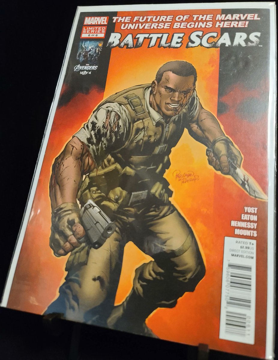 1stApp's tweet photo. This book almost means nothing anymore with regards to the #MCU, and that's okay...

Battle Scars #6 is the first time in comics we're introduced to a character that had been appearing in the movies for a while. This is the 1st Appearance of... Phil Coulson!

#1stApp #PhilCoulson https://t.co/o79BWNXN0t