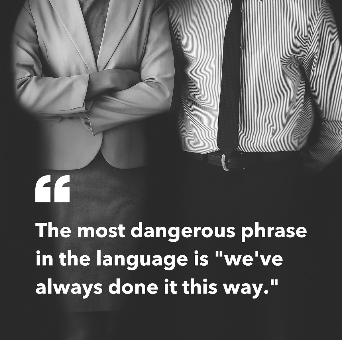 Such an important thing to remember! Being stuck in the past may be comfortable, but it surely gets you nowhere. 
 
Just because things have been done a certain way until now, doesn't mean they cannot be improved further on.

#mondaymotivation #mondayreminder #happymonday