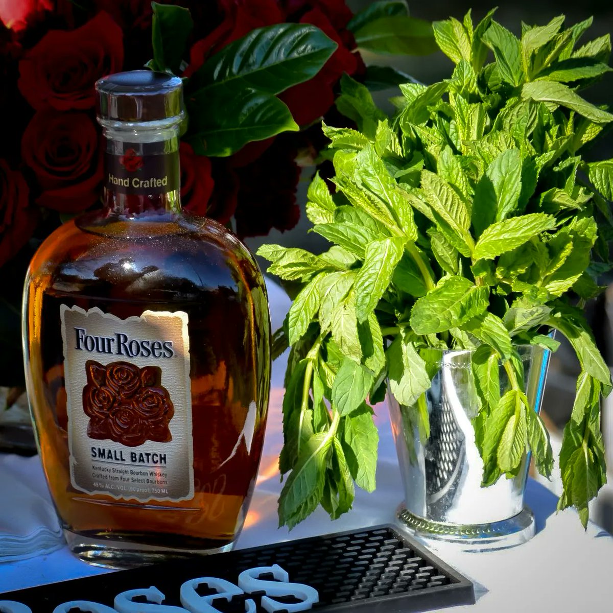 Make_Muddle's tweet photo. Our second Derby Festival Punch collaboration with Four Roses is our Rose Island Punch. Tiki in its roots, it combines the baking spices of our 7 Syrup along with Four Roses Bourbon and Dark Rum to create a laid back party in your glass. #makeandmuddle #kentuckyderbyfestival https://t.co/fxcQMnpZKO