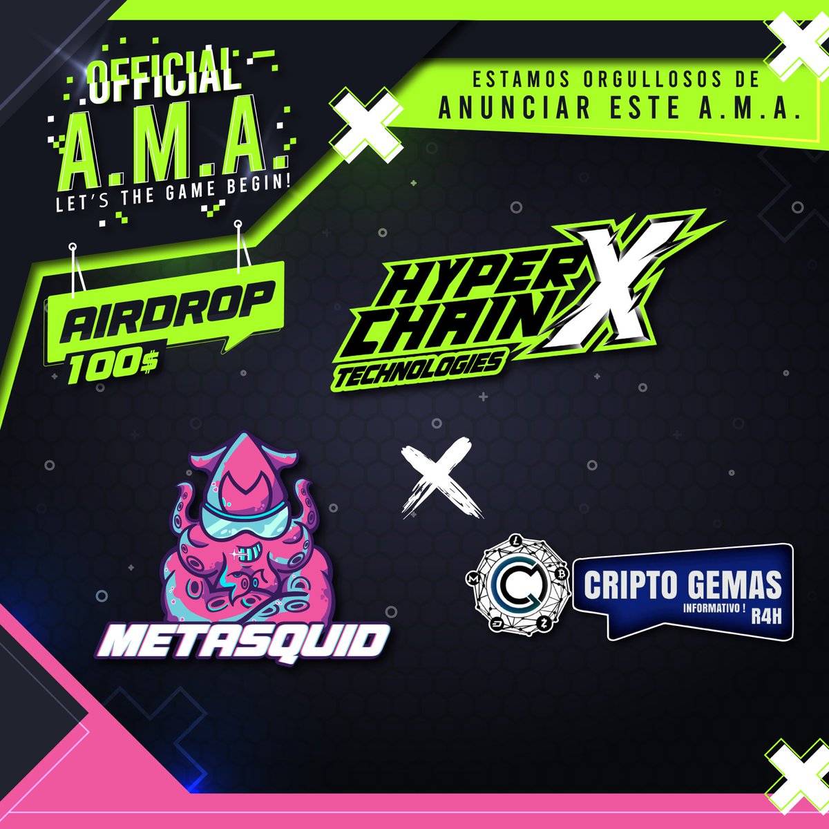 CriptoGemas_R4H's tweet photo. 📌 NUEVO SORTEO de 100$ 🔝

👉🏻 Para participar:

1⃣ Like y RT ✅
2⃣ Unirte: https://t.co/8UoWLMVDtN ✅
3⃣ Mencionar a 3 amigos ✅
4️⃣Unirte: https://t.co/anFHxouBvD ✅

¡Mucha suerte! https://t.co/hnlU39Z9Z7