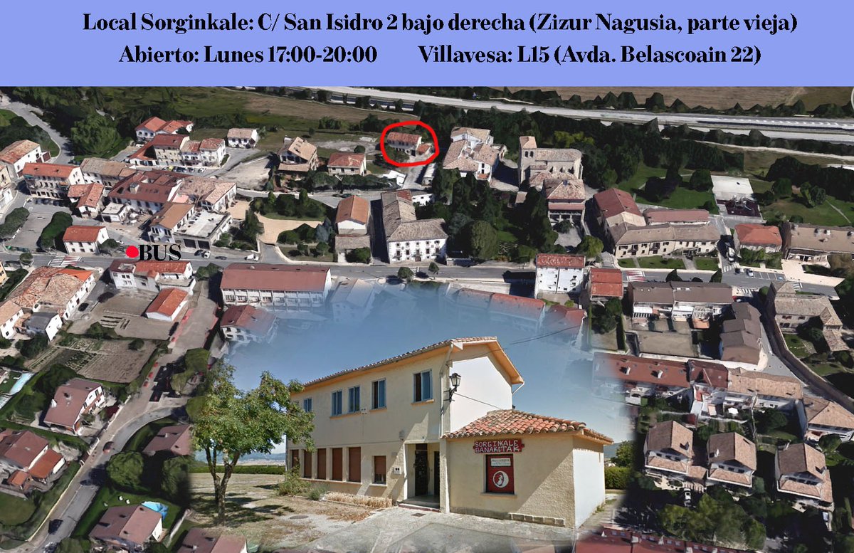 Gaur 17:00tik 20:00ra irekita.
Hoy abrimos de 5 a 8.
San Isidro kalea, 2, Zizur Nagusia.
A la venta (12€) doculibro "Sorgin Gaua" dokuliburua salgai (12€).