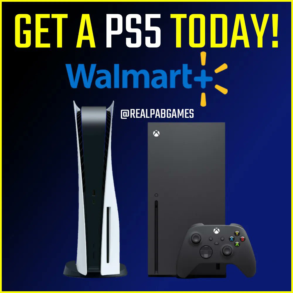 PAB Games on Twitter "Do you want a PS5? Walmart PS5 restock going live at 12PM ET. PS5 https