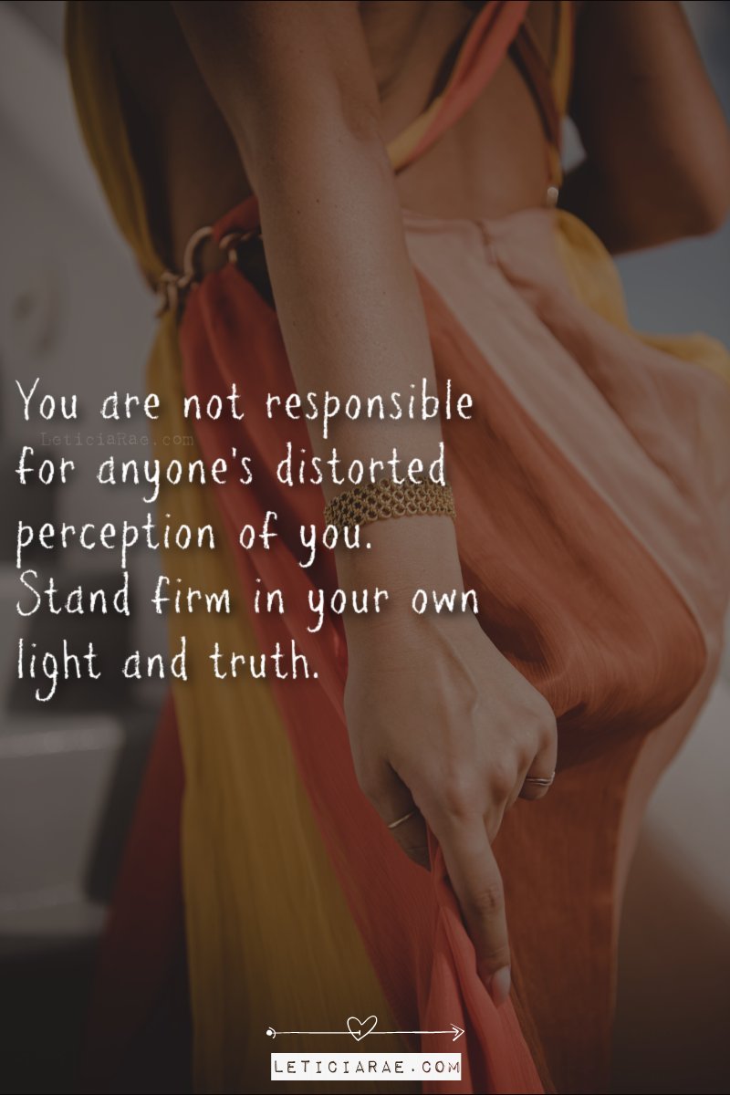 LeticiaRaeFTSL's tweet photo. You are not responsible for anyone's distorted perception of you.  Stand firm in your own light and truth.

🦋

#california #LeticiaRae #FindingTheSilverLining #FTSL #positivequotes #quotestoinspire #personaldevelopment # https://t.co/CJ19VTBr6D