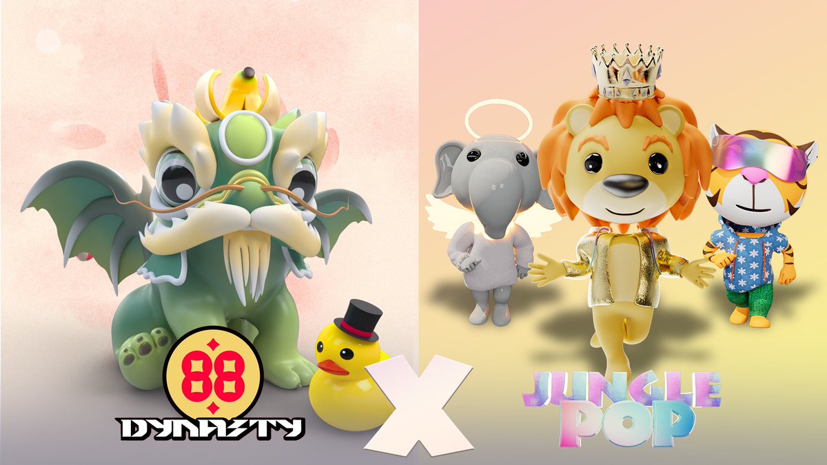 Jungle POP (@junglepop_nft) on Twitter photo 🦁 <a href="/Junglepop_NFT/">Jungle POP</a> x <a href="/88DynastyNFT/">88 Dynasty</a> 🐲
Let’s celebrate our friendship with 88Dynasty 🎉
5 x Jungle Pop WL
5 x 88 Dynasty WL
To enter👇
1️⃣Follow <a href="/Junglepop_NFT/">Jungle POP</a> and <a href="/88DynastyNFT/">88 Dynasty</a>
2️⃣Like + RT
3️⃣Tag 3 friends
#NFTs #NFT #junglepop #NFTGiveaway 🦁 <a href="/Junglepop_NFT/">Jungle POP</a> x <a href="/88DynastyNFT/">88 Dynasty</a> 🐲
Let’s celebrate our friendship with 88Dynasty 🎉
5 x Jungle Pop WL
5 x 88 Dynasty WL
To enter👇
1️⃣Follow <a href="/Junglepop_NFT/">Jungle POP</a> and <a href="/88DynastyNFT/">88 Dynasty</a>
2️⃣Like + RT
3️⃣Tag 3 friends
#NFTs #NFT #junglepop #NFTGiveaway