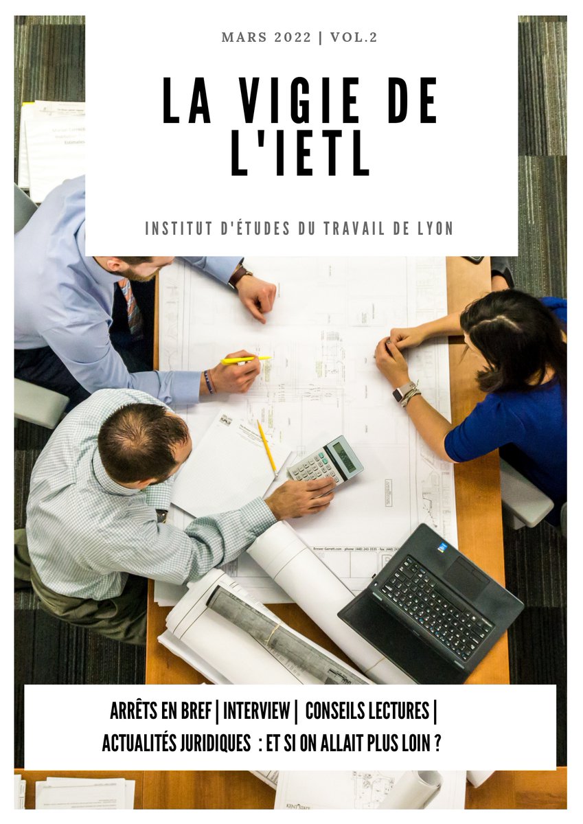Adsl2Asso's tweet photo. C'est avec beaucoup de plaisir et de fierté que nous vous partageons le 2ème numéro de La Vigie, journal étudiant de l'IETL.
Au programme notamment : des actus juridiques et l'interview de Maître Gaillard, avocate en droit social.

https://t.co/dR7ABWaELm

Excellente lecture ! ✨ https://t.co/aw2hOIJVnM