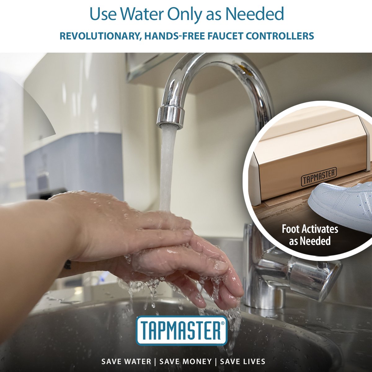 TapMasterInc's tweet photo. Shop https://t.co/1LxrHQAfxb for the cleaner, greener Hands-Free Faucet Controllers! Our non-electronic controllers deliver all the benefits of sensor faucets without activating on their own or getting stuck on continuous flow.
#handsfreefaucetactivator #dental #retrofitthefaucet https://t.co/d6FjDX5ZBL