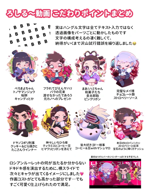 ろしる～制作にあたってのこだわりポイントみたいなもの…背景や裏話などをまとめてます🥺🤍 https://t.co/dBLr881ugJ 