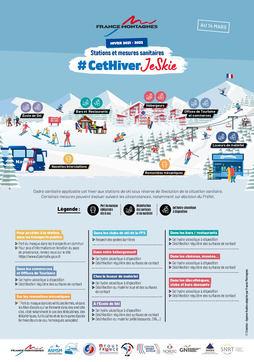 A partir d'aujourd'hui, le pass vaccinal n'est plus obligatoire pour aller skier ⛷❄

Retrouvez le protocole sanitaire en vigueur en station pour vous accueillir dans les meilleures conditions ✔