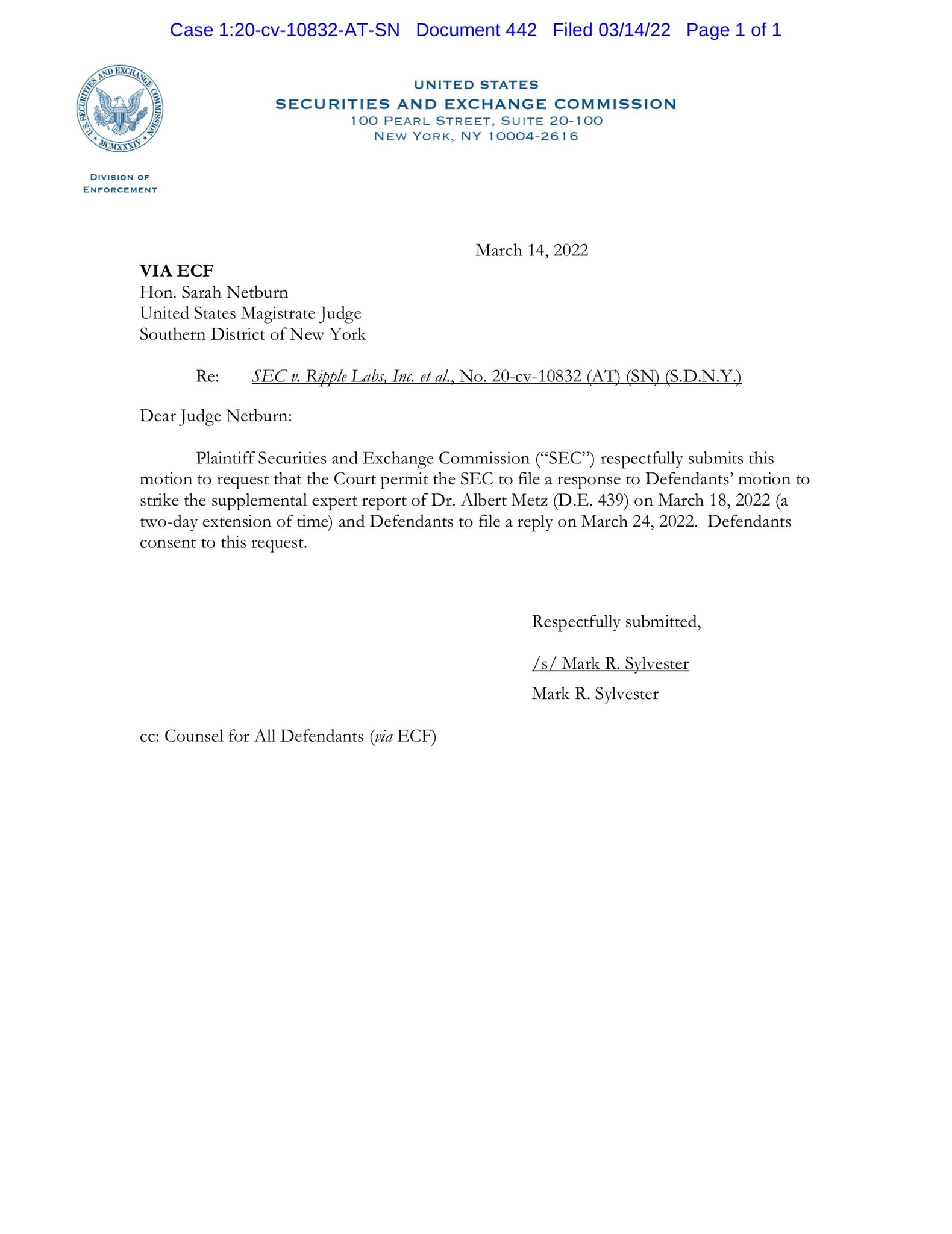 James K. Filan 🇺🇸🇮🇪 on Twitter SECGov v Ripple XRP