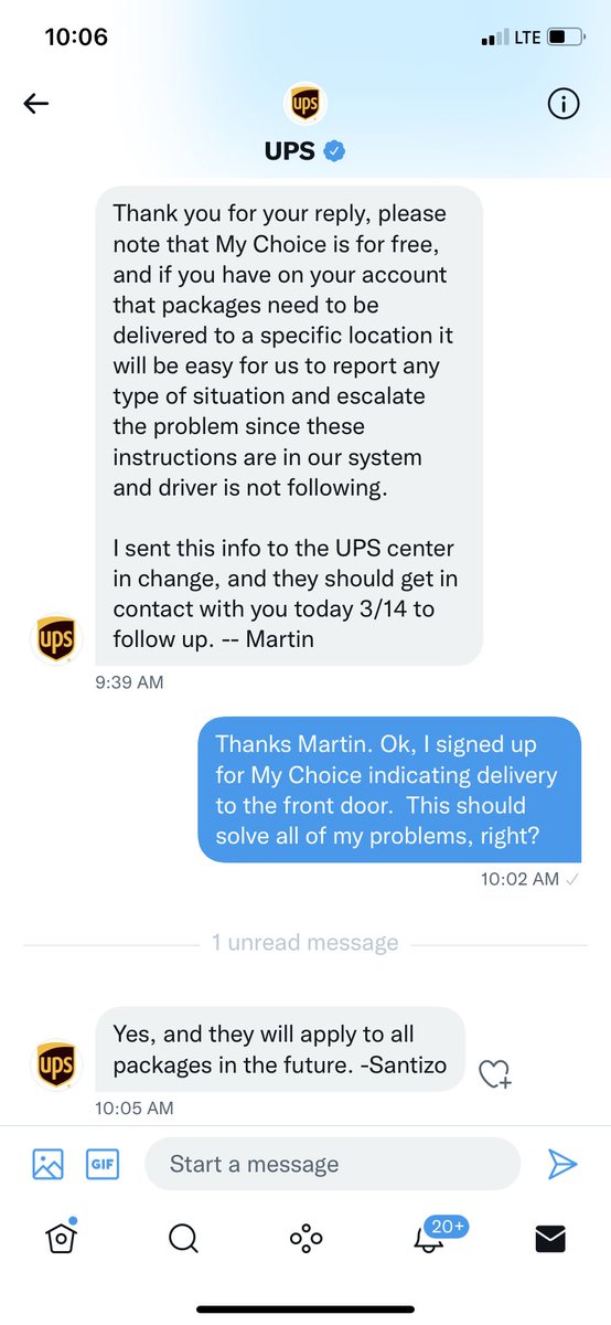 Kirk_McCray's tweet photo. We shall see @UPS https://t.co/jMmZapygfB