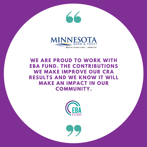 EBAFund's tweet photo. Our transaction with @MNBank_Trust supported @WomenVenture , a trusted community partner, and help EBA Fund increase the flow of capital to LMI entrepreneurs and business owners. #BankPartner #CaseStudy #resources https://t.co/oPhvIA7NJB