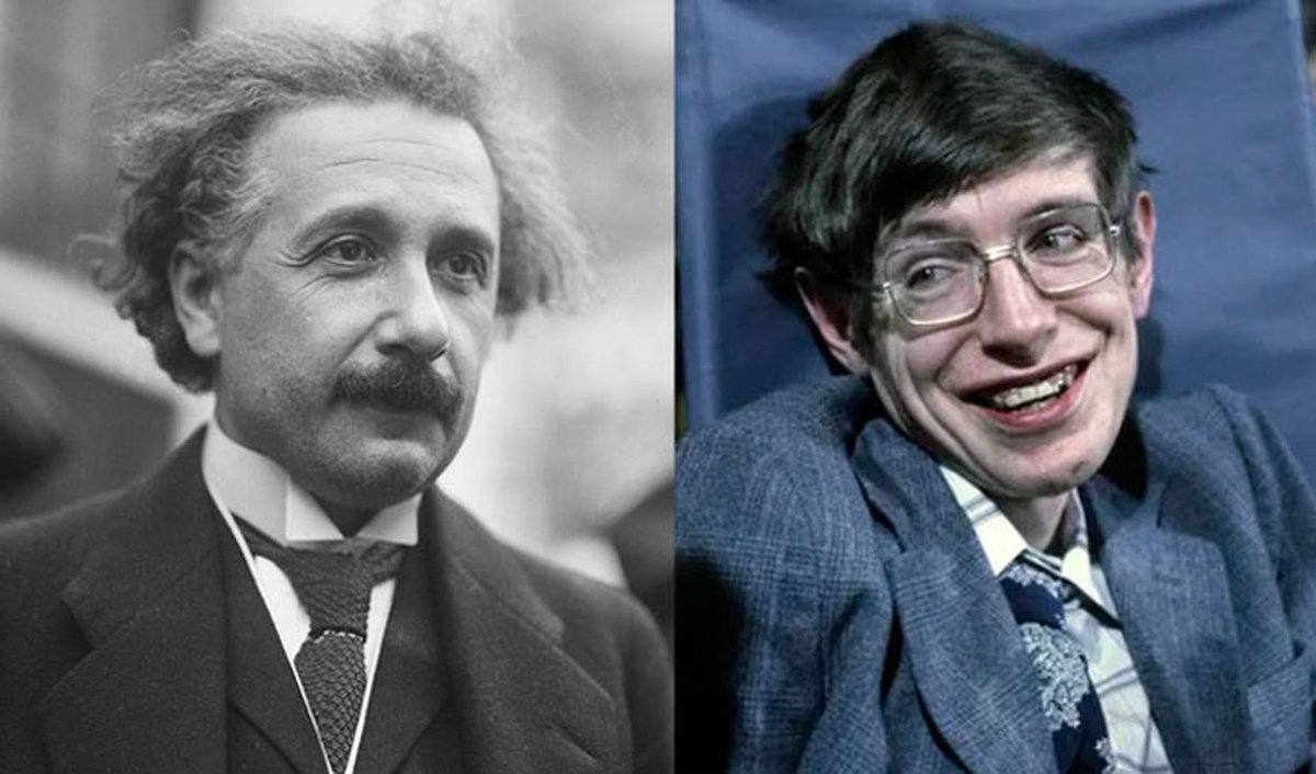 quimicaPau's tweet photo. Tal día como hoy, 14/03, día del número Pi, se produce la curiosa “coincidencia” del nacimiento de Albert Einstein (1879) y la muerte de Stephen Hawking (2018). 

"El universo no sería algo tan grande si no fuera hogar de la gente a la que amas" — Stephen Hawking https://t.co/3lRBWeuruw