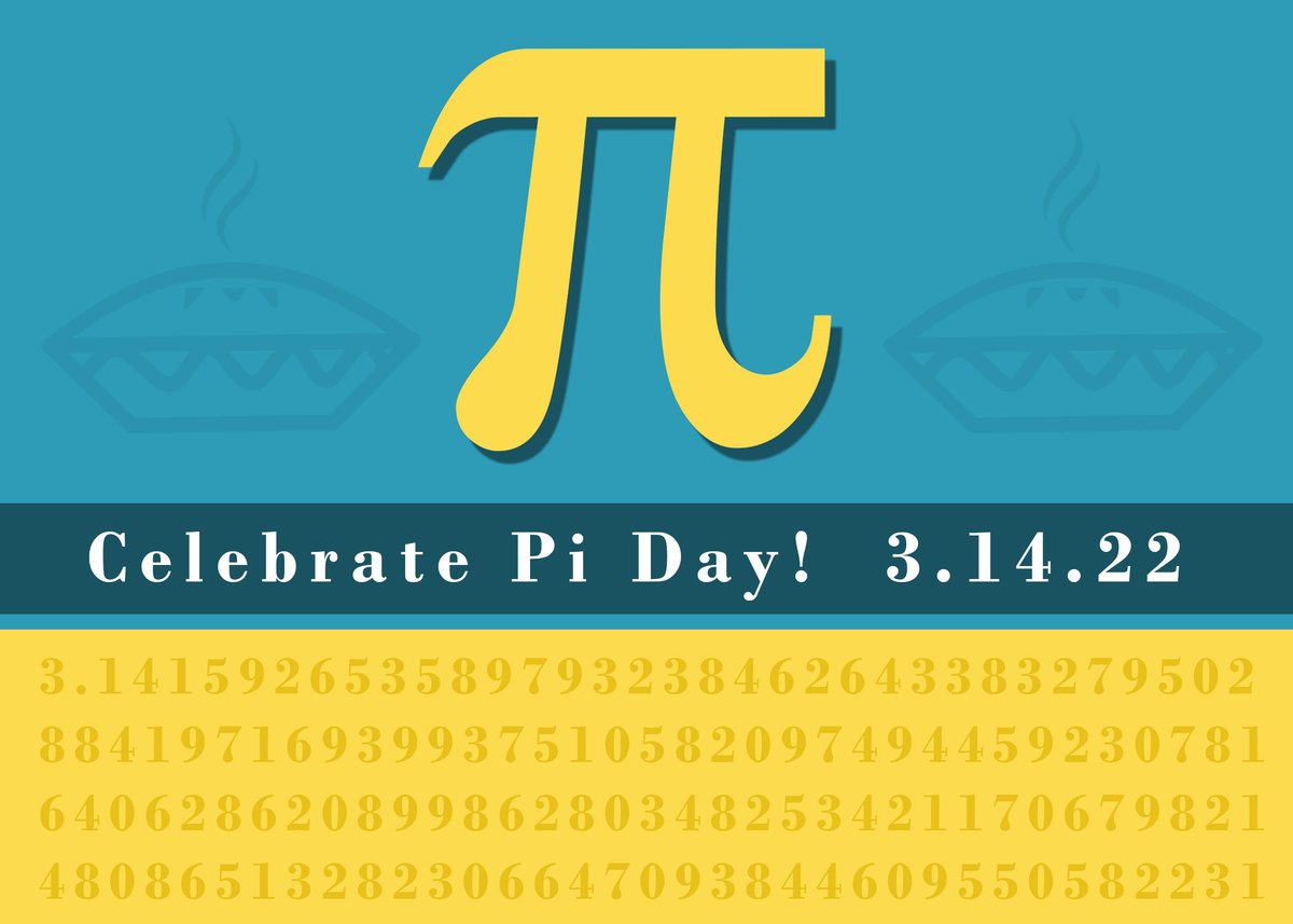 raSmithsocial's tweet image. It's National Pi Day! Pi, or 3.14, is the ratio of a circle’s circumference to its diameter, which is essential for calculations in math, engineering, construction, and more. Pi Day began in 1988 to recognize the infinite number and help increase interest in math and science.