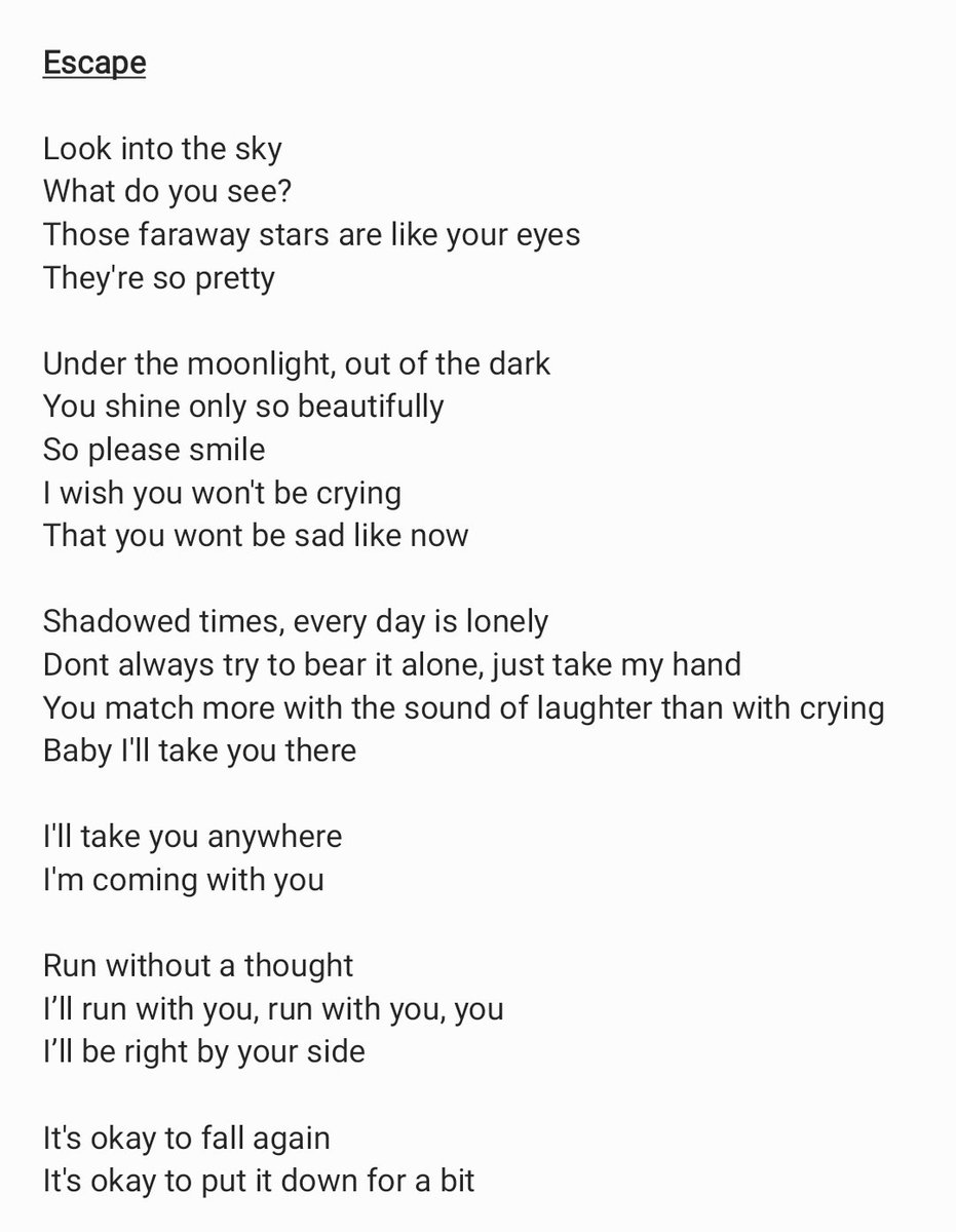 sloww노랑 on X: 'Eternal sunshine' lyrics (trans.) - song that