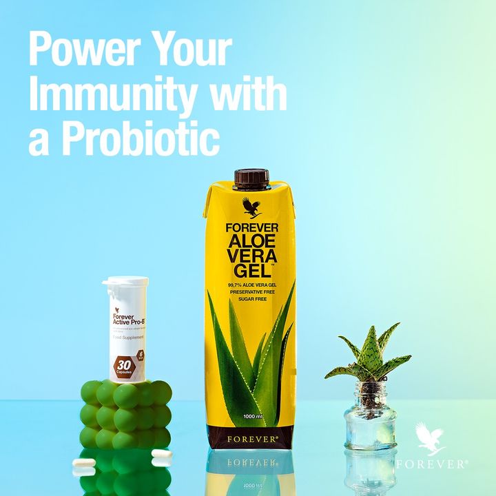 Do you take your supplements with aloe? Forever Aloe Vera Gel and Forever  Active Pro-B both support healthy digestion and a healthy immune system.  They're the perfect pair for helping you feel