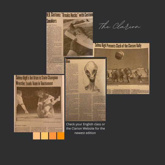 shsclarion's tweet photo. Good morning Selma bears🐻❗️Hope you all had a good three day weekend‼️ Make sure to check out the newest edition of the Clarion today in your English class or the Clarion website🗞🐻 https://t.co/XZAbGuj5zk