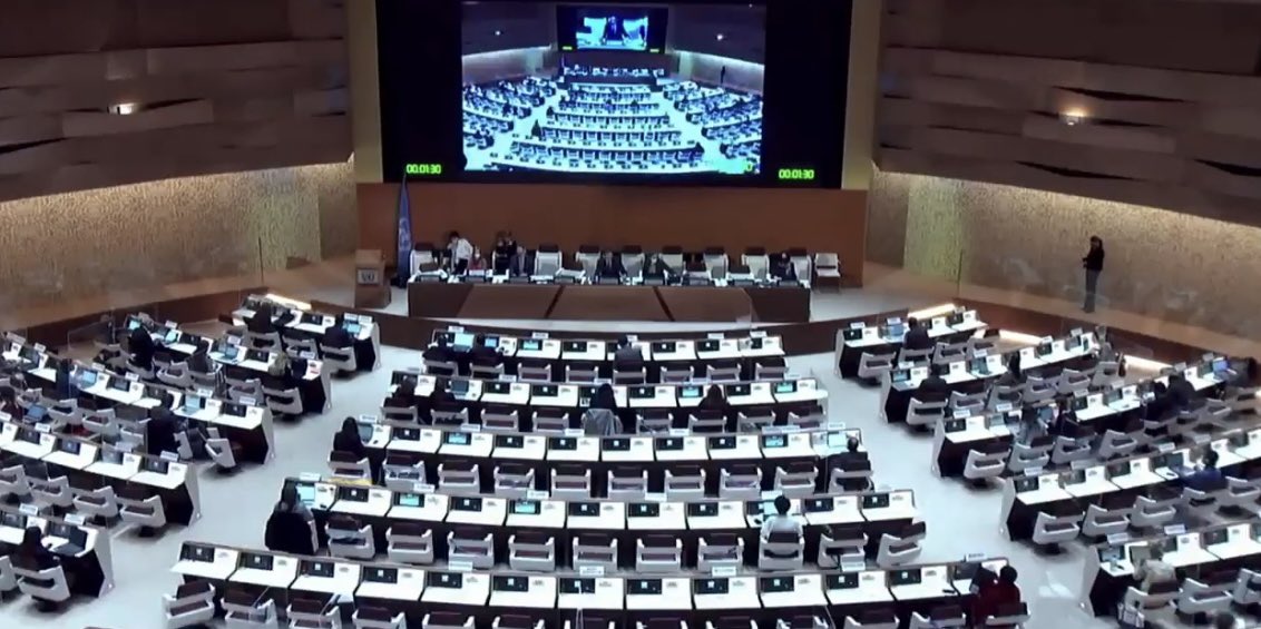 At #HRC49 Maldives delivered a statement at the ID with SR on food and highlighted the inauguration of the food security programme and fertigation system to accelerate national plans to revive the agricultural sector in #Maldives.
